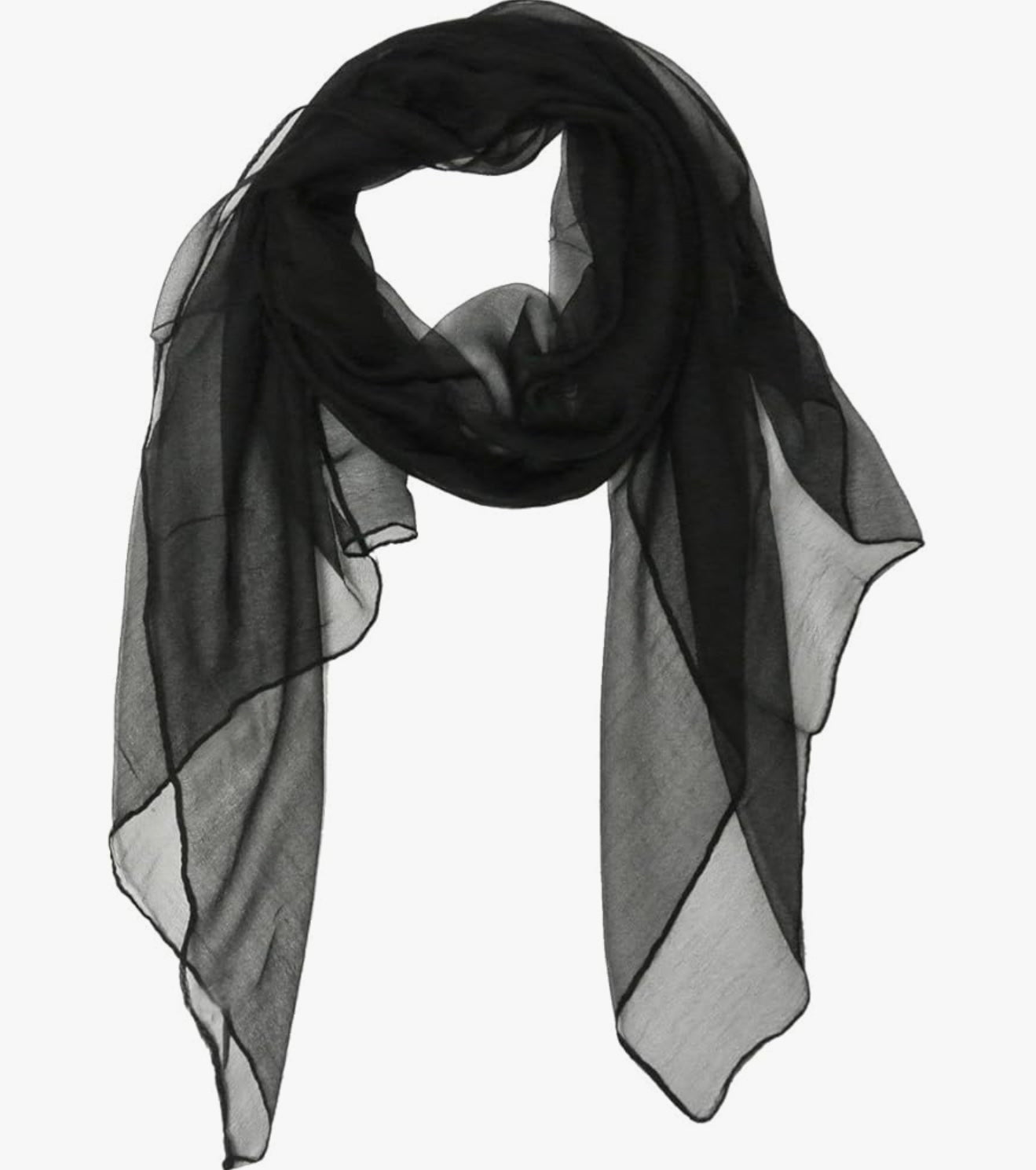 "Rhiannon" Shawl/Scarf/Sarong in black and champagne